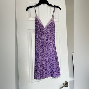Purple Lace Trim Motel Dress